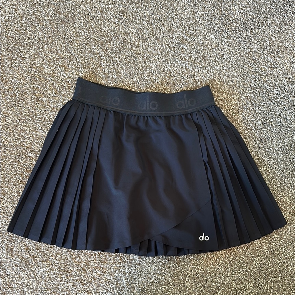 Alo Aces Tennis Skirt- Black